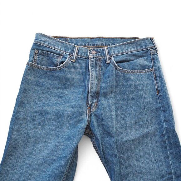 Levi Strauss & Co 505 Medium Wash Straight Leg Jeans WPL423 Men's 34 x 30 - Picture 3 of 10